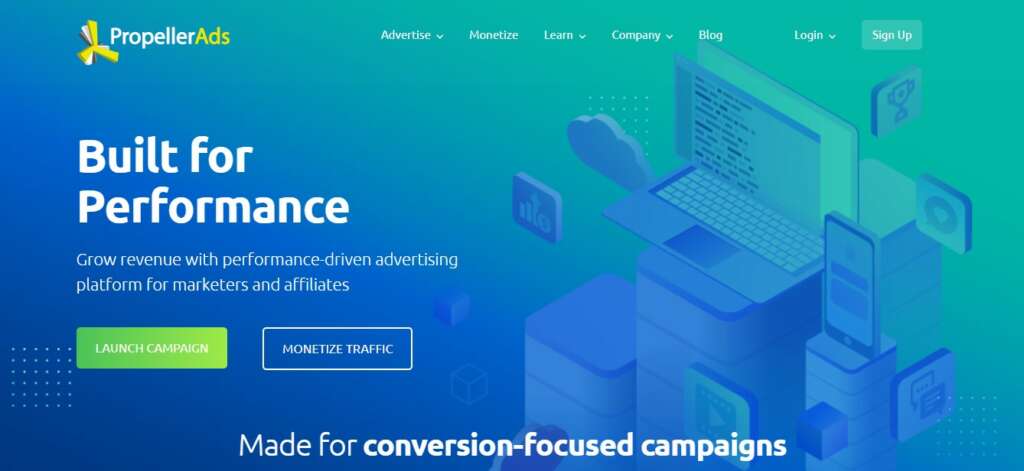 PropellerAds - Best advertising network