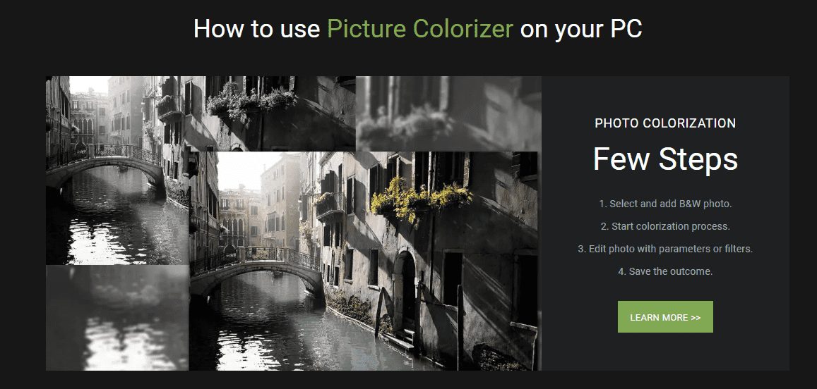 How to use Picture Colorizer